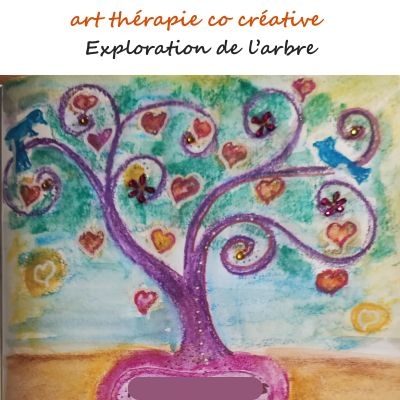 Atelier collectif art-th&eacute;rapie sur le th&egrave;me de l'arbre