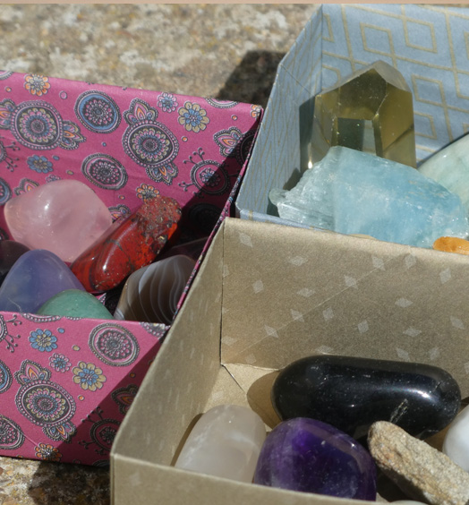 Boite cadeau  origami modulaire BC_04  Ranger ses min&eacute;raux