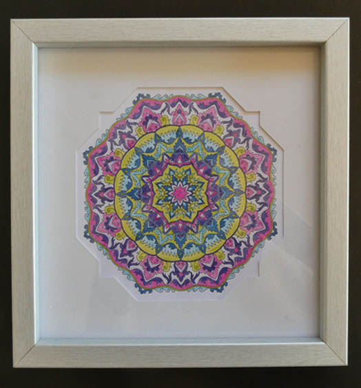 Mandala encadr&eacute; 