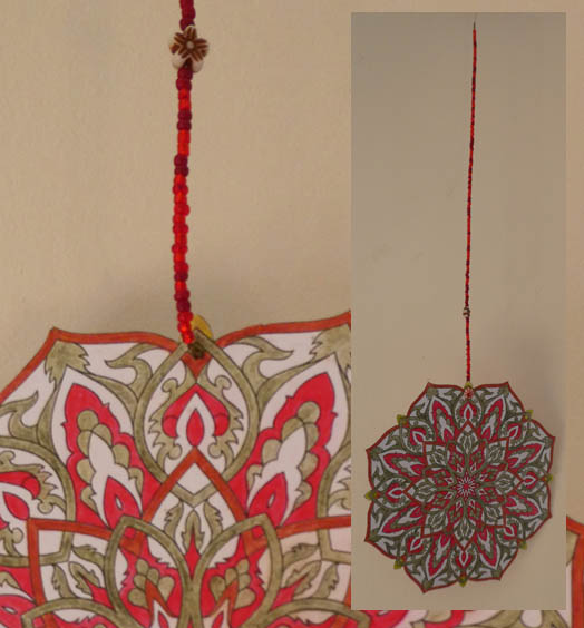 Suspension Mandala fete de Noel